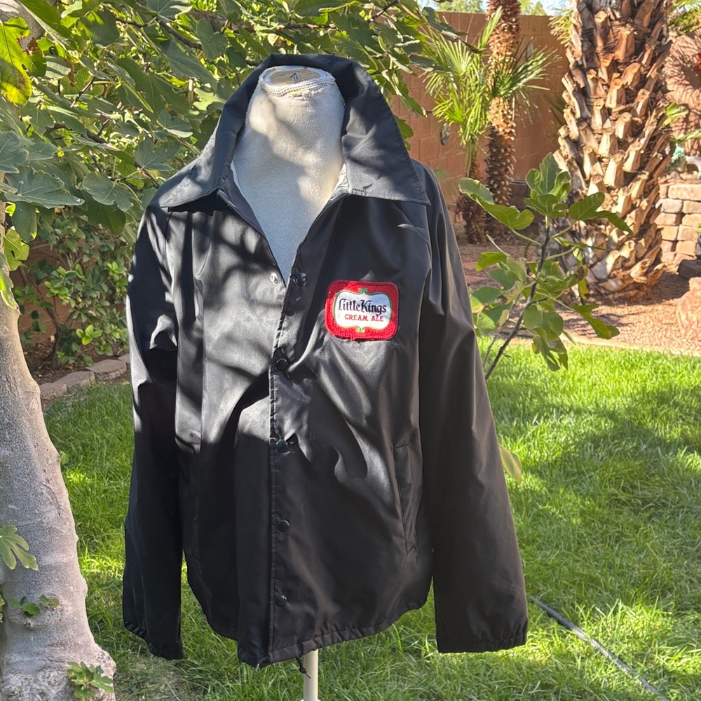 Vintage 80’s Little Kings Crème Ale Flannel Lined Windbreaker Jacket